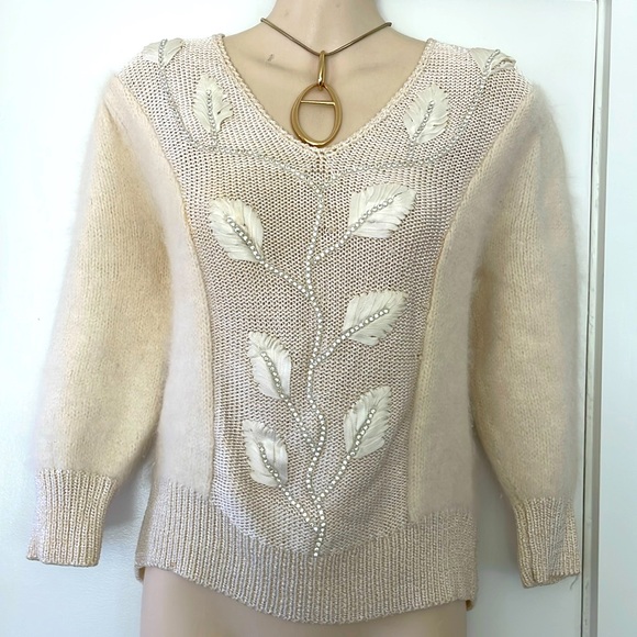 lido New York Sweaters - Lido New York Vintage 80’s Knit long sleeve sweater, small